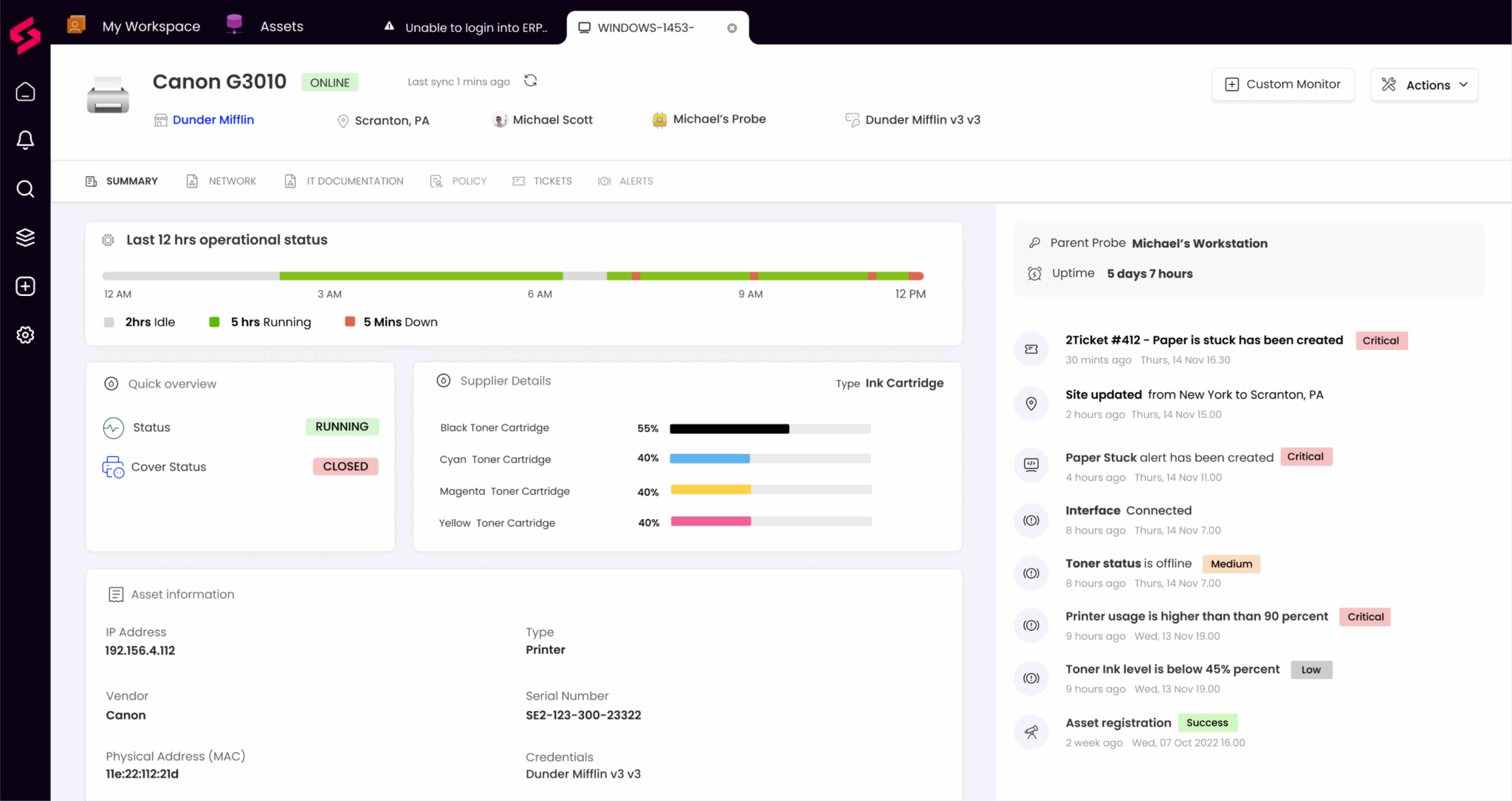 Surveillance du réseau
