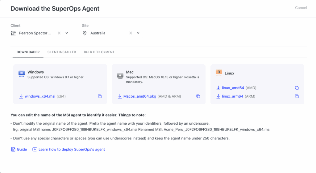 Surveillance polyvalente des actifs