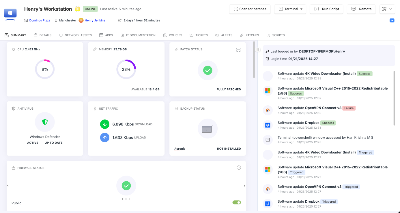 Toujours actif, même quand la ville dort